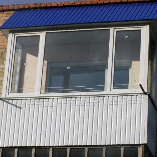 отделка балкона